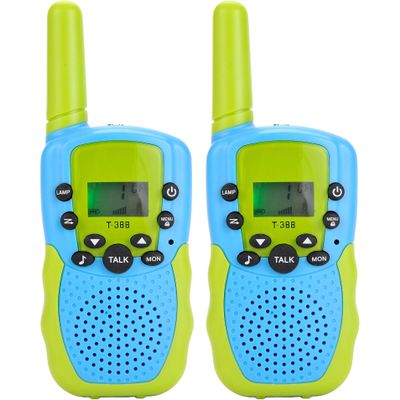 PowerTRC Toddler Walkie Talkies Kids, 22 Channels 2 Way Radio Toy with Backlit LCD Flashlight, 3 Miles Range for Outdoor Activities, Hiking, Camping, Communication