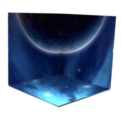 predolo 1/12 Scale Backdrop Scene Model Storage Organizer Layout Collection Decorative Scene Display Collection Background for Action Figures Dolls, Space