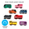 Brybelly 8-Pack Mexican Train Dominoes Tokens Premium Wood Upgrade Pack - Real Wood Markers Modeled After Real Trains - Detailed Colorful Screen Print - Great Gift - Board Game Tile Accessories view 3