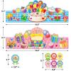 WorldBazaar Birthday Crowns for Kids Classroom 36 Pack Happy Birthday Hats with Badge Stickers Teacher Classroom School Family VBS Party Supplies view 2