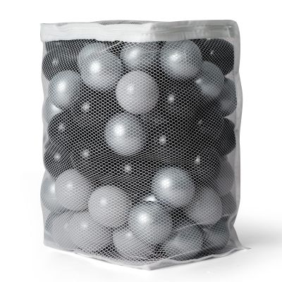 TRENDPLAY Plastic Balls for Ball Pits - Pack of 100 Hollow Balls- Safe and Exciting Playtime - Perfect for Toddler Baby Pools,Party,Festival Decoration,Black;Pearl Gray;Gray