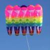 Giant Soft Inflatable Mosaic Pilot Kite for Adults Multicolor Solid Parafoil Tractor Flowform Kites view 1