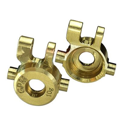 GPM for TRAXXAS-1/18 4WD TRX4M Ford BRONCO-97074-1 Pair of Brass Counterweight Front Steering Cups