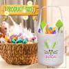 Personalized Easter Basket, VAPCUFF Easter Baskets for Kids Easter Eggs Hunt Basket Easter Bunny Basket Personalized Easter Gifts Easter Eggs Basket Easter Basket Bags for Kids - Purple view 2