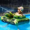 Inflatable Tank Pool Floats Kids - Jasonwell Toddler Pool Floaties Swimming Pool Tank with Water Cannon Gun Swim Floaty Rafts Lake Beach Party Pool Toys for Boys Girls Toddlers Kids view 1