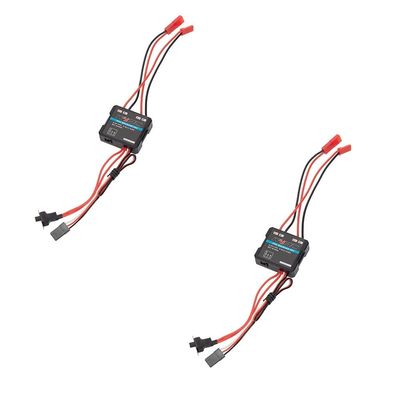2Pcs RC Motor ESC 40A Brushed ESC Motor Electric Speed Controller 6-12.6V for 1/16 1/18 1/24 etc RC Model Cars RC Accessories Parts