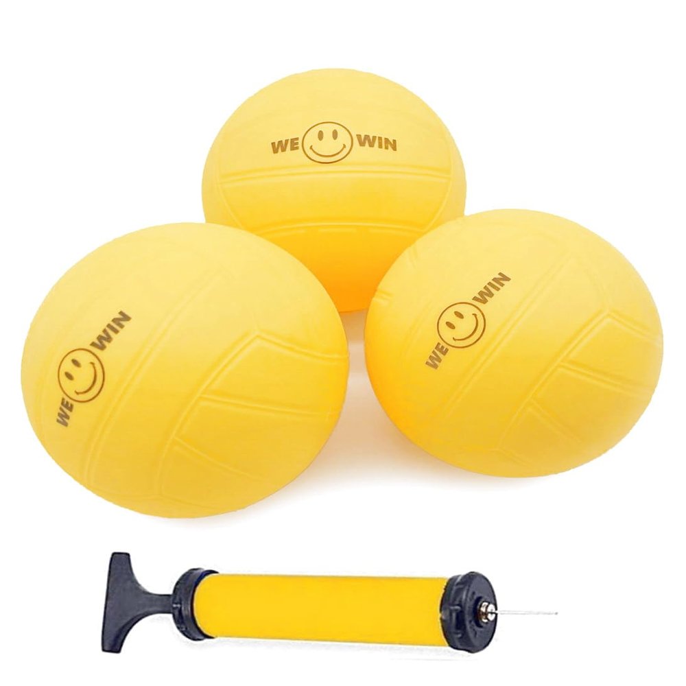 Aolowewin Spike Sports Game Replacement Balls (3 Pack with Pump), Outdoor Volleyballs, Pool Lawn Beach Balls