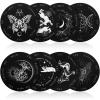 8 Pack Pendulum Board for Divination Dowsing Board Divination Metaphysical Message Witch Wooden Board Wiccan Decision Making Pendulum Kits for Beginners, 6 Inch (Classic Style) view 1