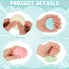 24 Pcs Dumpling Stress Balls Bulk 2.4 Inch Dumpling Fidget Toy Dough Stress Relief Bun Squeeze Toy with Storage Bag for Birthday Party Favors School Carnival Reward Gift view 4