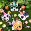 SEEWEY 24 Pcs Dog Puppy Party Favor Masks for Kids Puppy Themed Birthday Party Decoration Funny Soft Felt Dog Masks Pet Birthday Animal Costume Cosplay Supplies, 12 Styles view 3