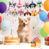 SEEWEY 24 Pcs Dog Puppy Party Favor Masks for Kids Puppy Themed Birthday Party Decoration Funny Soft Felt Dog Masks Pet Birthday Animal Costume Cosplay Supplies, 12 Styles view 4