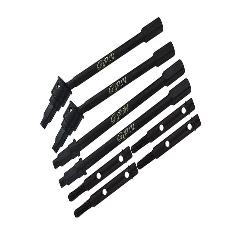 Axial 1/18 UTB18 Capra 4WD Unlimited Trail Buggy AXI01002 Upgrade Parts Medium Carbon Steel Front CVD Drive Shaft and Rear Axle Shafts Set - Black