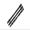 Axial 1/18 UTB18 Capra 4WD Unlimited Trail Buggy AXI01002 Upgrade Parts Medium Carbon Steel Rear Axle Shafts - Black view 1