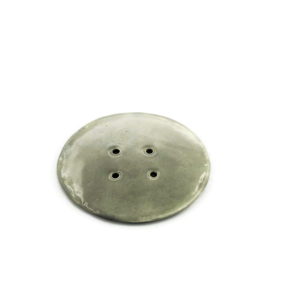 1Pc Large Round Buttons for Sewing Or Crafting, 2,56 inch Cute Flatback Buttons for Coat (Grey)