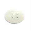 1Pc Large Round Buttons for Sewing or Crafting, 2,56 inch Cute Flatback Buttons for Coat, Ceramic Stoneware Material, White view 2