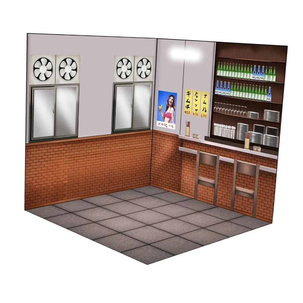 Menolana Backdrop Scene Display Diorama Photo Board Simulation Background Board Scene for Dolls