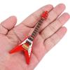 Restokki 10cm / 3.9in Wooden Miniature Guitar with Case Mini Musical Instrument Miniature Dollhouse Furniture Classical Dolls Accessory view 4