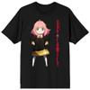 Spy X Family Anya Forger Men's Black T-shirt-6XL view 1