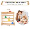 MORITECK Montessori Ball Drop Toy, Wooden Ball Tracker, Early Developmental Pound Toys for Toddlers for 1-3 Year Old, Boys Girls Baby Birthday Gift view 3