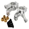 NHX RC Alloy Front Steering Knuckle/Knuckle Arm Silver : Axial Wraith / RR10 view 1
