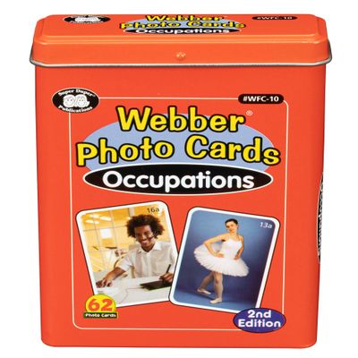 Super Duper Publications | Webber Occupations Careers Photo Flash Card Deck 3rd Edition | Educational Learning Resource for Children