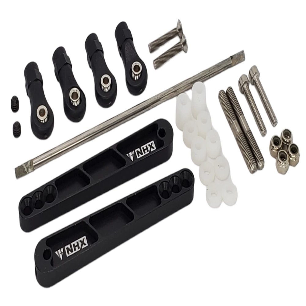 NHX RC Aluminum Anti Roll Sway Bar Set for Axial Wraith / RR10 -Black