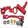 NHX RC Aluminum Steering Bell Crank Set w/Bearing for 1/8 Kraton Senton Typhon Talion -Red view 1