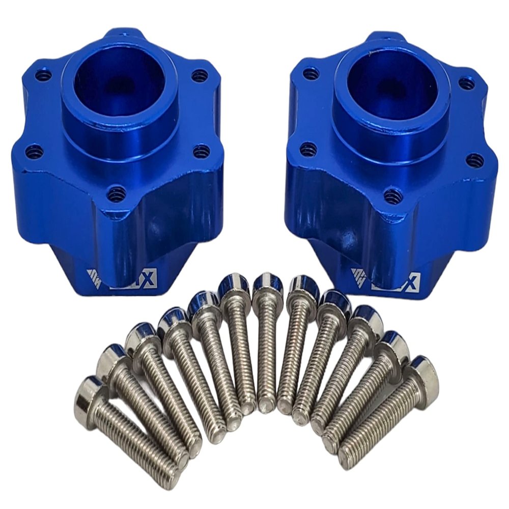 NHX RC Aluminum 24mm Hex Adapters Converter (19.5mm Wide) for Losi LMT 4WD -Blue