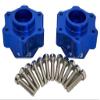 NHX RC Aluminum 24mm Hex Adapters Converter (19.5mm Wide) for Losi LMT 4WD -Blue view 1