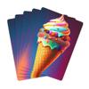 Brian Bula Rainbow Ice Cream Playing Cards Fabulous Colorful Art Ice Cream Poker Cards view 1