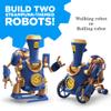 Thames & Kosmos TrainBots: 2-in-1 STEAM Maker Kit | Build 2 Steampunk Robots w/LED Lights | Explore Robots & Engineering | Includes Ultrasonic Atomizer | Ages 8+ with Help; 12+ for Independent Play view 4