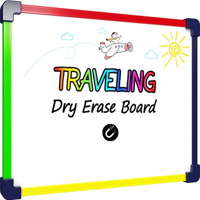 SCRIBBLEDO Colored Frame Magnetic Dry Erase White Board 9" X 12" WHITEBOARD Art Coloring White Board for Kids Car Airplane Travel Essentials Kids Travel Accessories Games