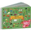 Cupkin Farm Animal Sticker Book Activity for Kids, Toddler Airplane Travel Essentials, 500+ Horse Stickers for Kids + 12 Scenes + 12 Coloring Book Pages, Cow Lover Children's Gift, Crafts Ages 2-8 view 1