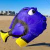 3m Blue Fish Kite Line Laundry for Adults Outdoor Fun Soft Inflatable Nylon Fish Kite Pendant view 2