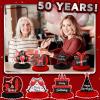 8 Pcs 50th Red and Black Table Honeycomb Centerpieces 50th Birthday Decorations Red Black Happy 50th Birthday Decorations Centerpieces for Tables Toppers 50 Years Party Supplies view 2