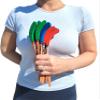 Zugar Land Hockey Stick Pencils (9") Colorful Top Rubber Blade Erasers. Bulk. Party Favor, Goodie Bag, Stocking Stuffers (24) view 3