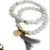 Marble bead bracelets view 1