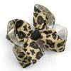 Baby girls leopard print bow hairpin Bow Leopard Hair Bow for women view 2