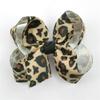 Baby girls leopard print bow hairpin Bow Leopard Hair Bow for women view 3