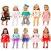 ZQDOLL 19 pcs American Doll Clothes Gift for 18 inch Doll Clothes and Accessories, Including 10 Complete Sets of Clothing view 1