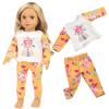 ZQDOLL 19 pcs American Doll Clothes Gift for 18 inch Doll Clothes and Accessories, Including 10 Complete Sets of Clothing view 4