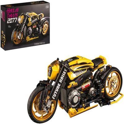 FULHOLPE Motorcycle Building Kit Superbike, Build A Model Motorcycle, MOC Racing SuperMotorcycle Building Blocks Compatible with Major Brands Motorbike - 1981 Pieces