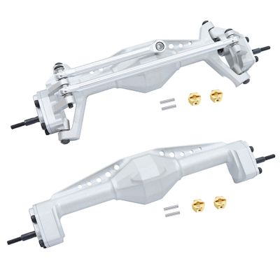 Aluminum Alloy Silver Front Rear Portal Axle for Axial RC Crawler 1/18 UTB18 Capra Unlimited Trail Buggy RTR AXI01002T1 Update Parts