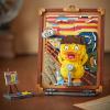 MEIEST Mini Building Blocks Cute 3D Painting Model Set,Simulation Particle Stereograph Collection Construction Building Bricks Toy,Home Decor,14+ (The Scream Duck) view 2