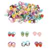 100PCS Baby Hair Ties, Cotton Toddler Hair Ties for Girls and Kids, Seamless Hair Bands, Elastic Ponytail HoldersRandom color 100 B view 1