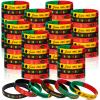 90 Pcs Happy Juneteenth Party Rubber Bracelets Black Freedom Day Patriotic Party Supplies Juneteenth Wristbands for African Juneteenth Independence Day Party Supplies Decorations Goodie Bag Stuffers view 1