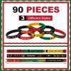 90 Pcs Happy Juneteenth Party Rubber Bracelets Black Freedom Day Patriotic Party Supplies Juneteenth Wristbands for African Juneteenth Independence Day Party Supplies Decorations Goodie Bag Stuffers view 4