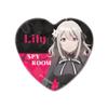 Spy Classroom A Lily Heart Shaped Tin Badge view 1