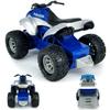 Large ATV Toy with Trailer Speedboat Tow Truck Flatbed Transport Police Motorcycle Toy Vehicle 2 in 1 Playset, Light Sound, Toys Trucks for Boys 3 4 5 6 7 Years Old Kids Toddlers Birthday Gifts, blue view 4