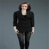 1/6 Scale Female Clothes,Female Slim Business Suit Coat Belt Pantyhose Shoes Costume Accessory Set for 12inch PH TBL JO Action Figure Body (Black) view 2